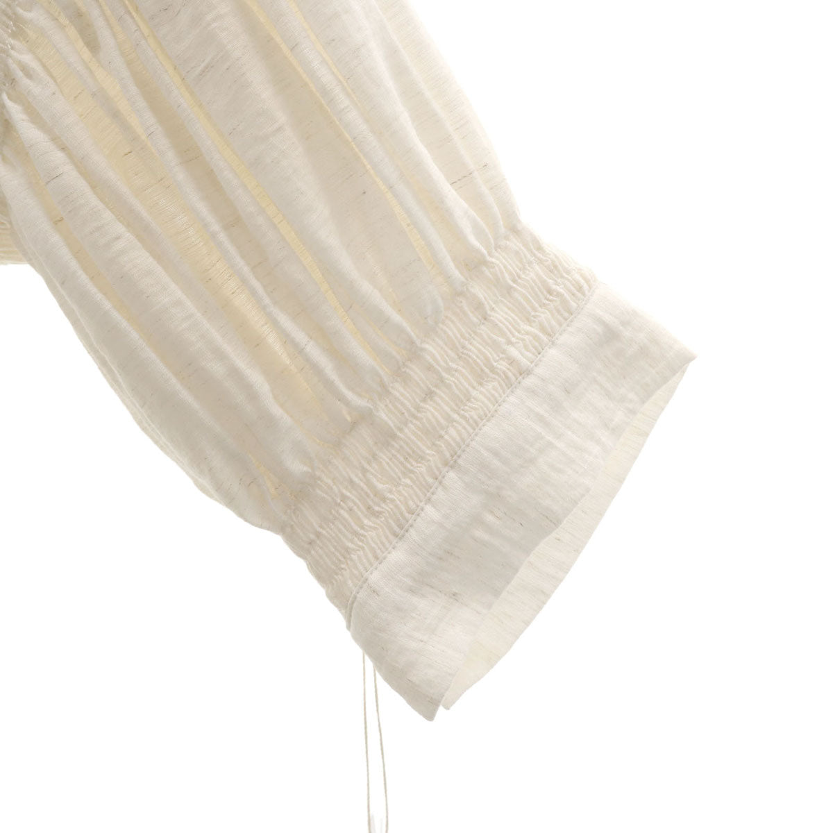 未使用 PLUS OTO.HA プラスオトハ 5分袖 Vネック ロングワンピース 2 オフホワイト レディース