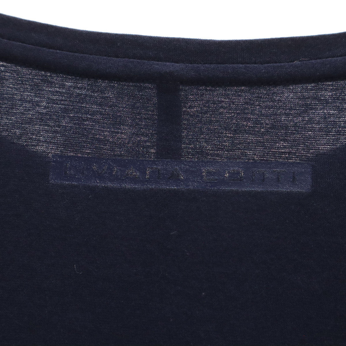 LIVIANA CONTI リビアナコンティ 半袖 ワンピース S ネイビー レディース