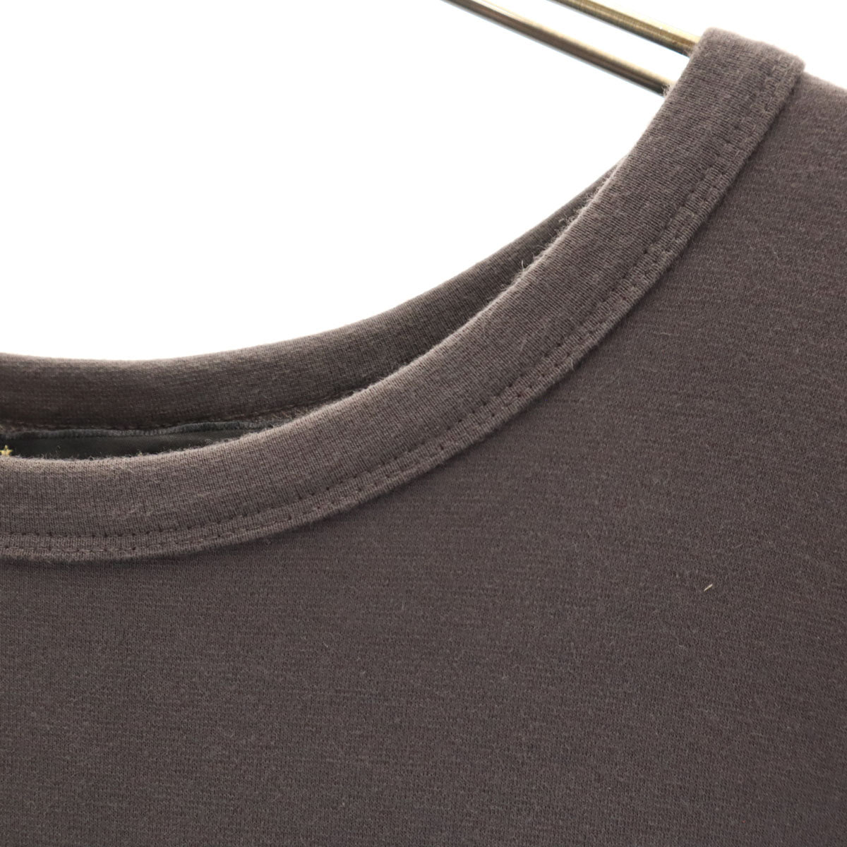 To b. by agns b トゥービーバイアニエスベー 半袖 ワンピース 36 チャコール レディース