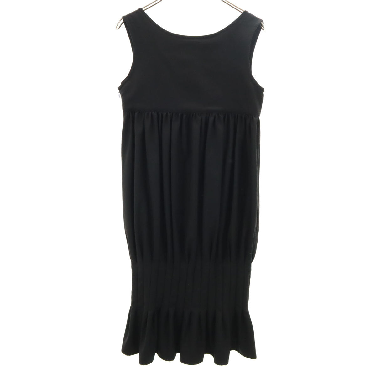 LIMI feu リミフゥ 日本製 ウール ノースリーブ ワンピース S 黒 レディース