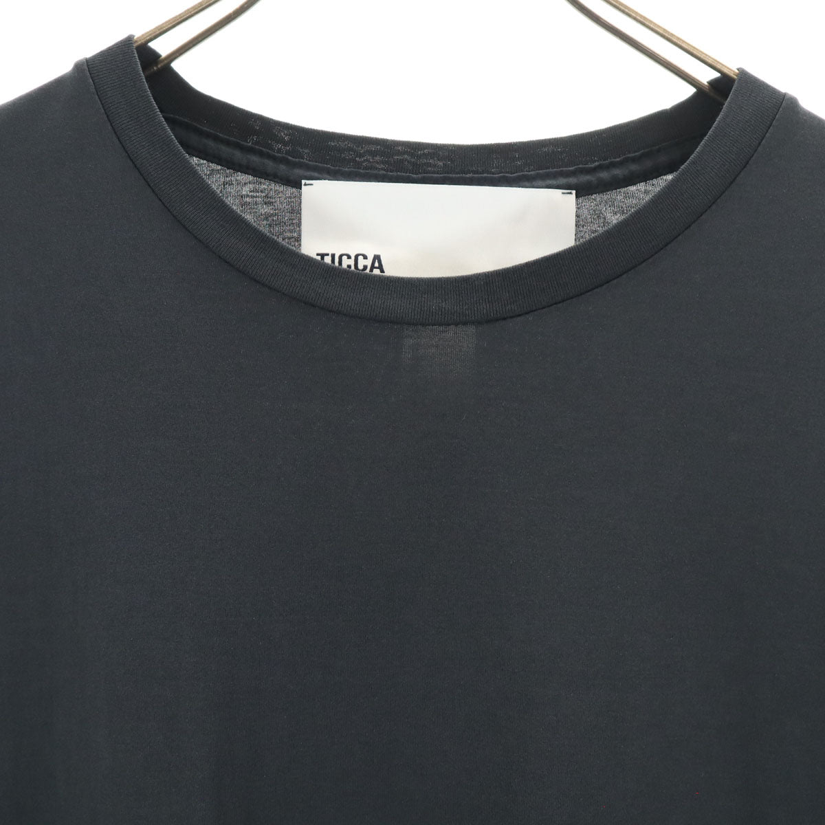 TICCA ティッカ 日本製 5分袖 ロングワンピース F ブラック レディース