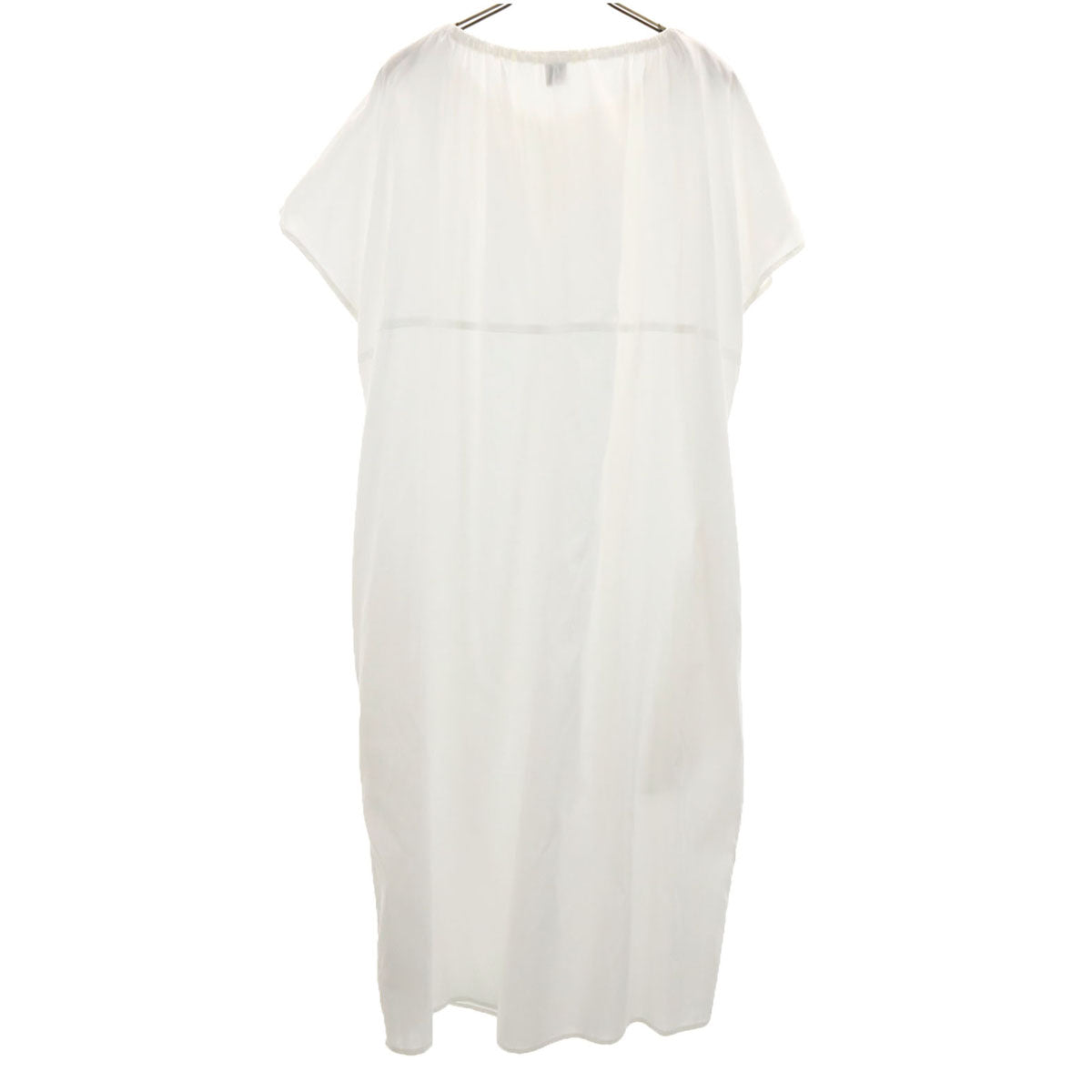 toteme トーテム フレンチスリーブ ドレープ ワンピース 32 ホワイト レディース