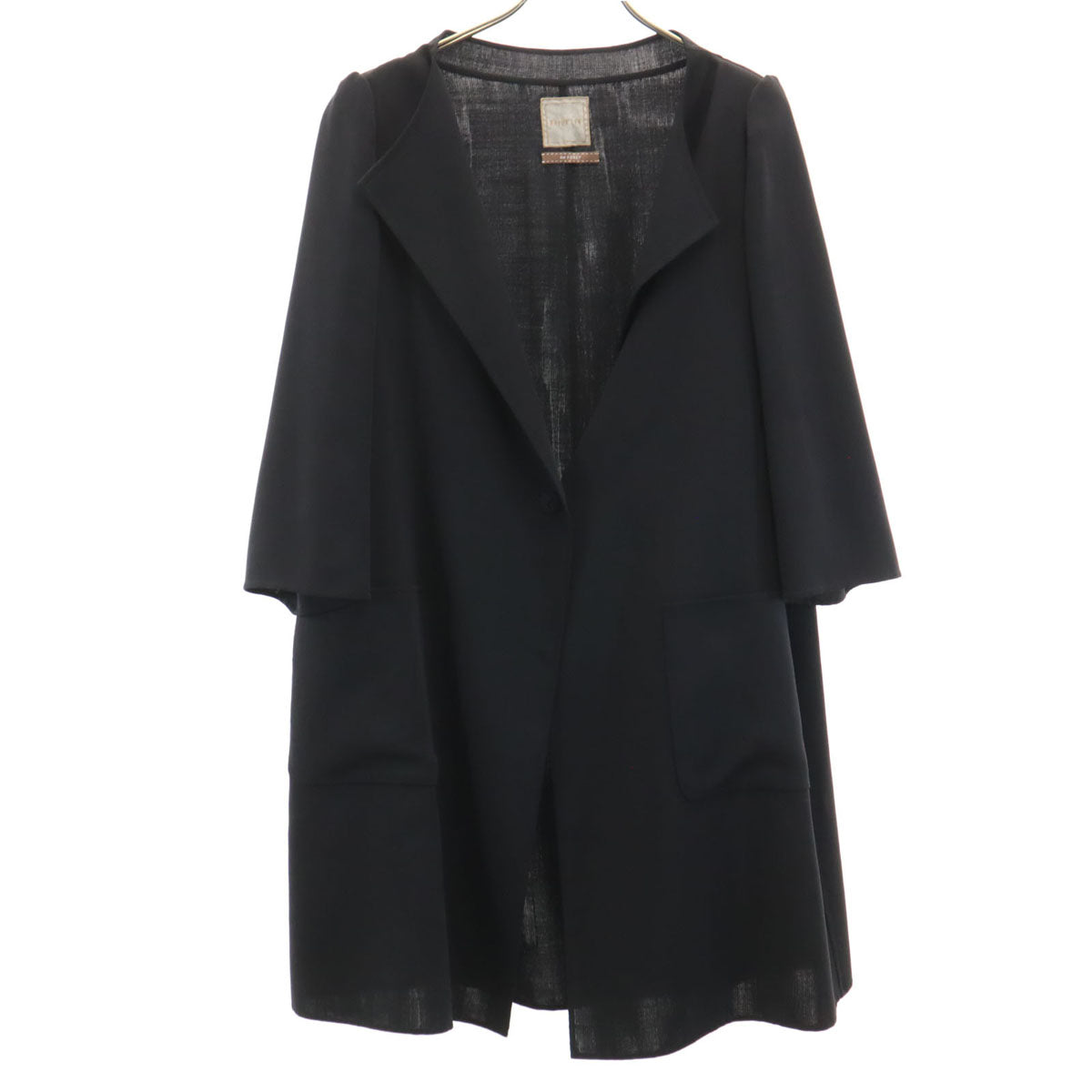 DAISY LIN For FOXEY デイジーリンフォーフォクシー 日本製 セレモニー コート 40 ブラック レディース