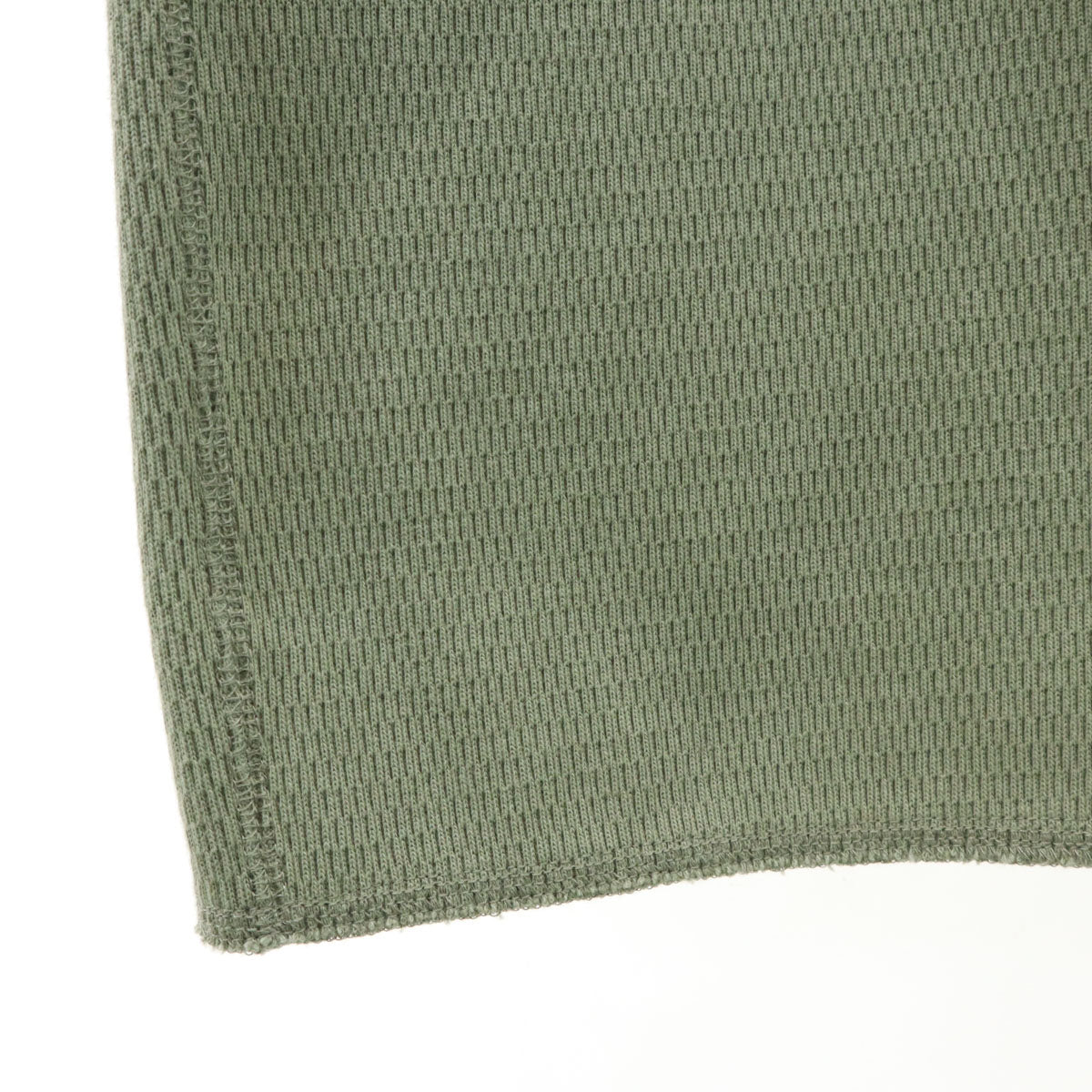 CLANE クラネ 半袖 スラントカット サーマル カットソー 1 オリーブ系 トップス レディース