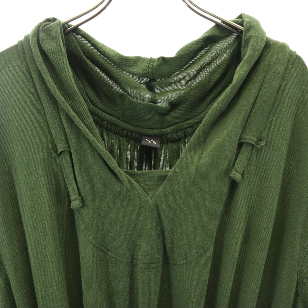 Y's ワイズ 日本製 半袖 ワンピース 2 カーキ ヨウジヤマモト レディース