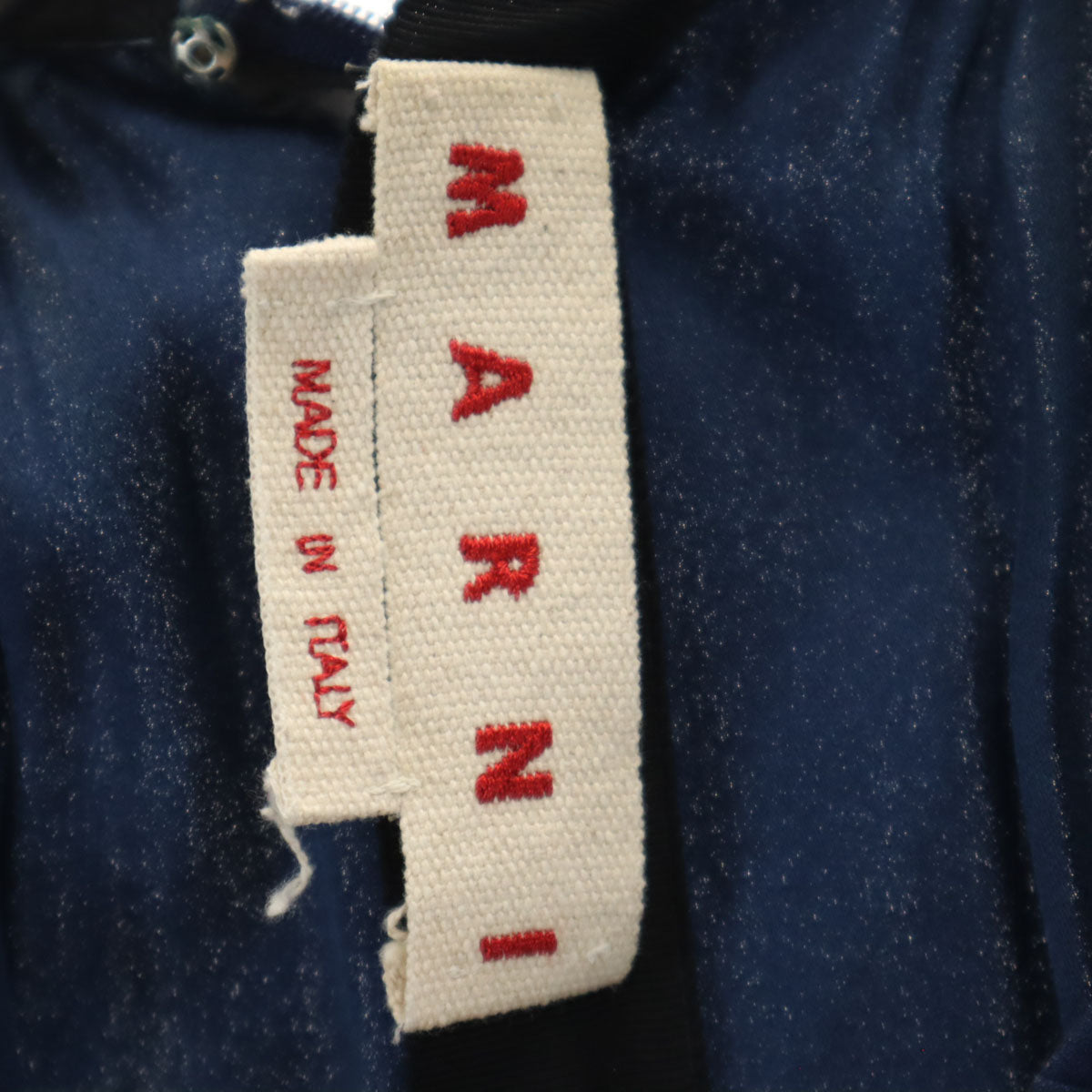 MARNI マルニ イタリア製 5分袖 ワンピース 40 ネイビー レディース