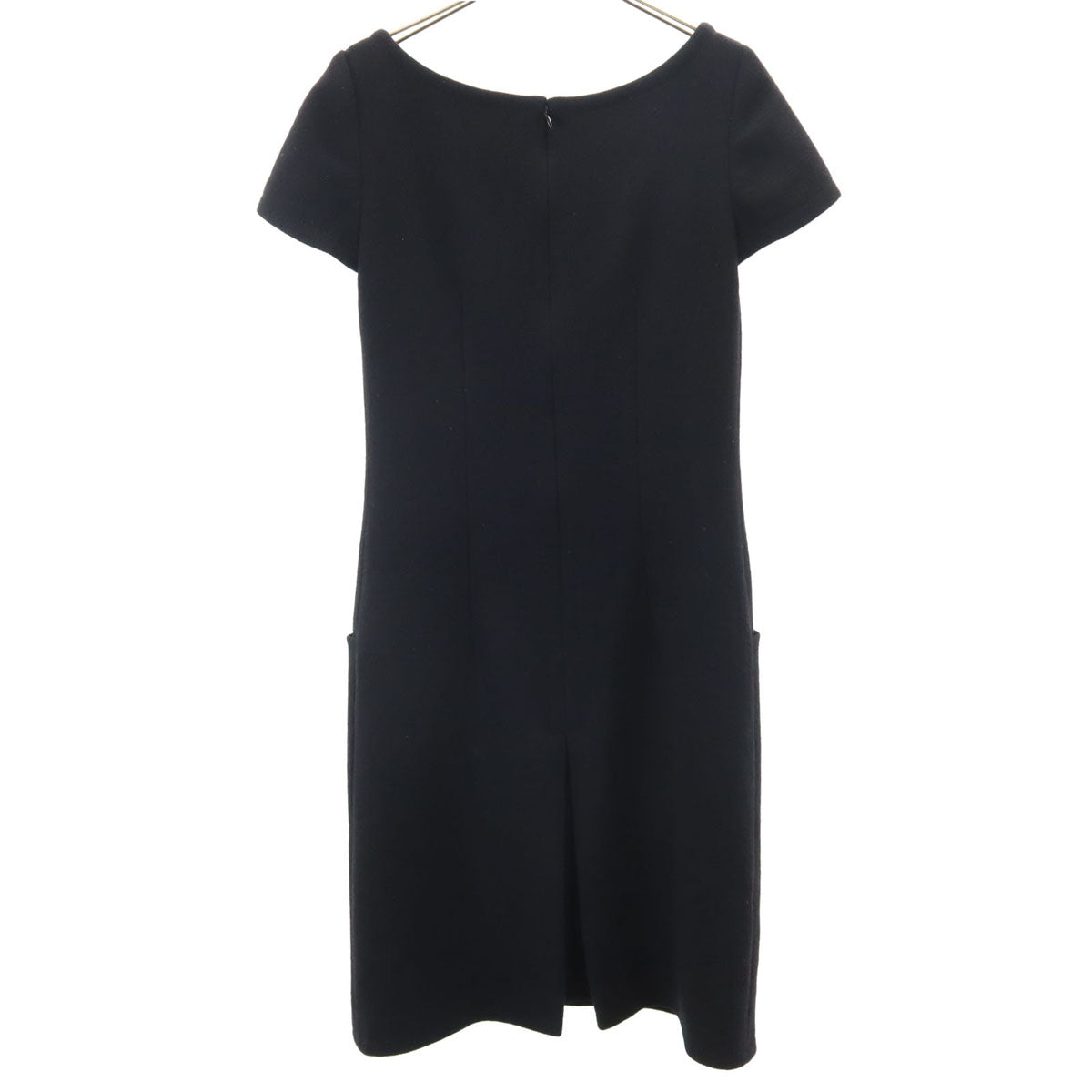 PRADA プラダ イタリア製 半袖 ワンピース 38 ブラック レディース