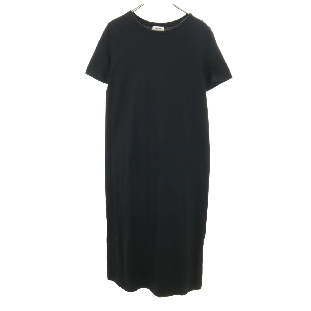 HAUNT ハウント 日本製 半袖 ワンピース 38 ブラック レディース
