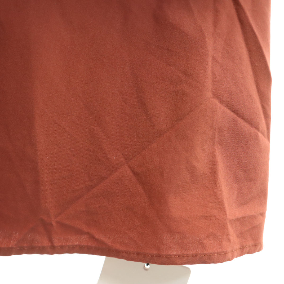 未使用 emmi エミ 半袖 Vネック ロングワンピース 1 ブラウン系 レディース