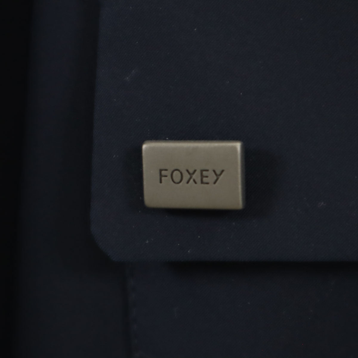 FOXEY NEW YORK フォクシーニューヨーク 日本製 ノースリーブ ワンピース 38 ネイビー レディース