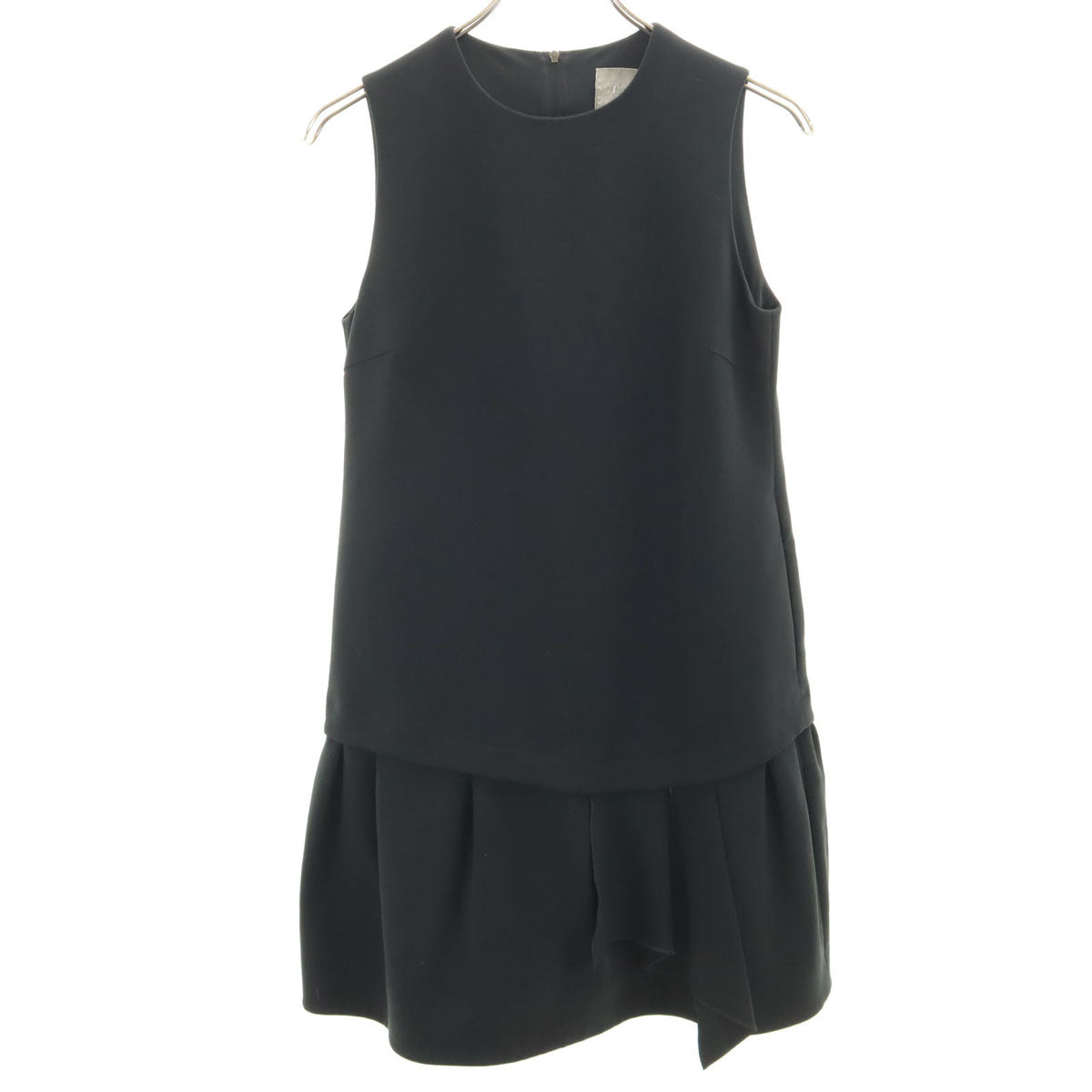 Daisy Lin デイジーリン 日本製 ノースリーブ ミニワンピース 38 ブラック フォクシー レディース