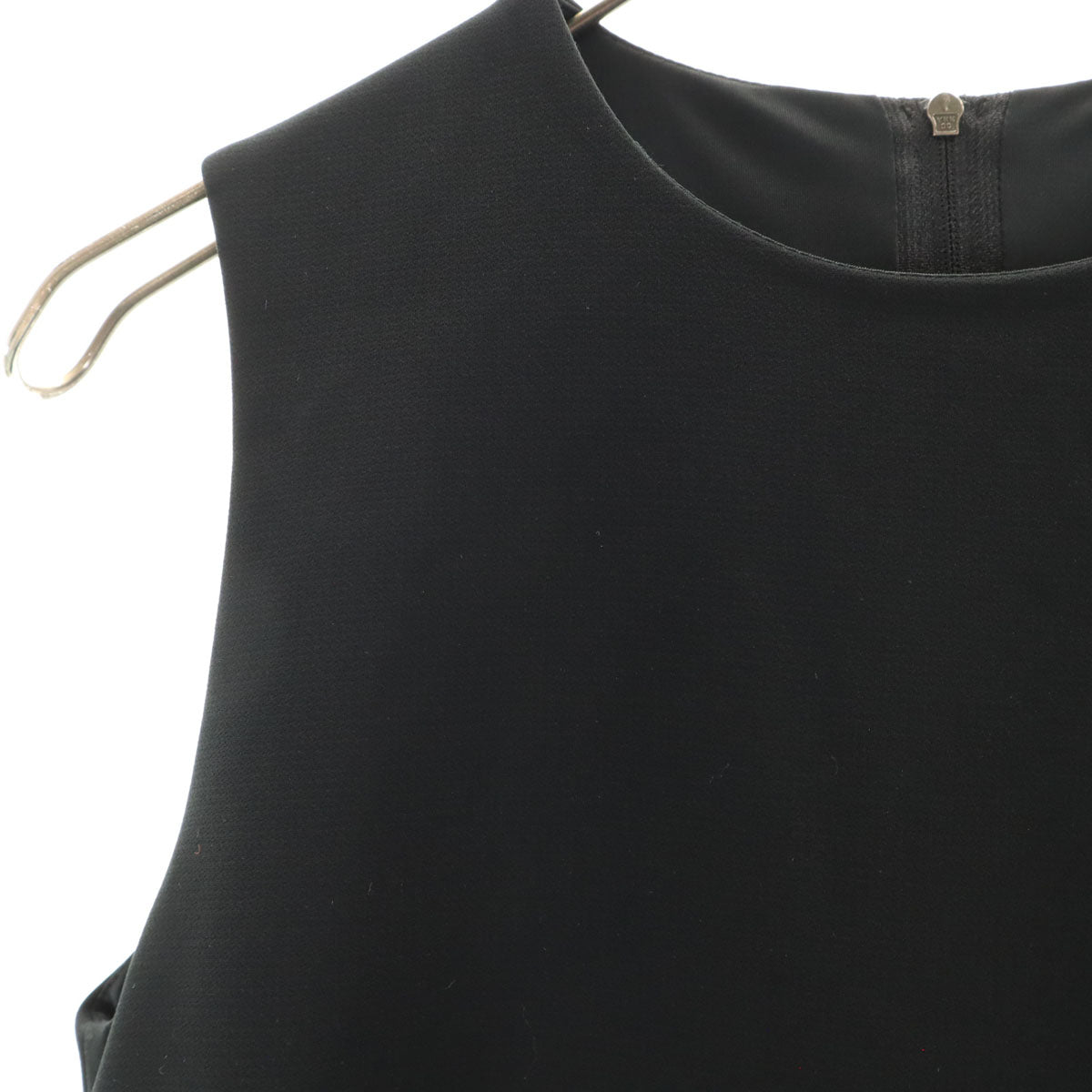 Daisy Lin デイジーリン 日本製 ノースリーブ ミニワンピース 38 ブラック フォクシー レディース