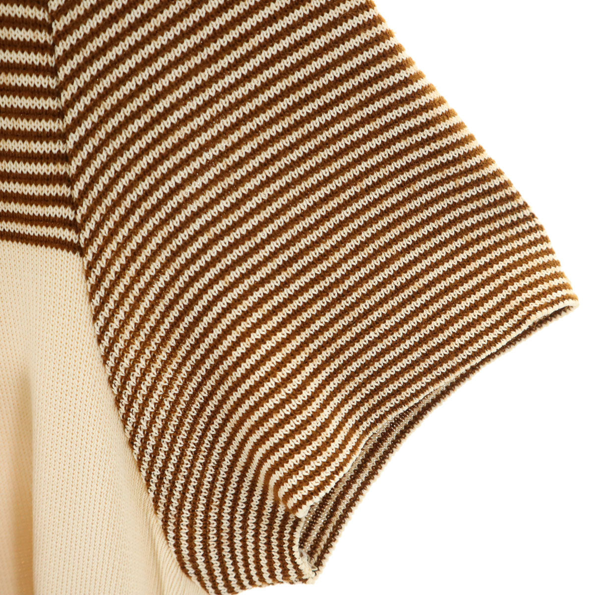 Salvatore Ferragamo サルヴァトーレフェラガモ 90s イタリア製 オールド 半袖 ニット ワンピース M ベージュ レディース