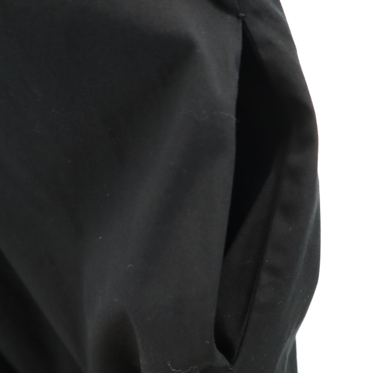 YOKO CHAN ヨーコチャン 日本製 ノースリーブ 膝丈ワンピース 38 ブラック系 レディース