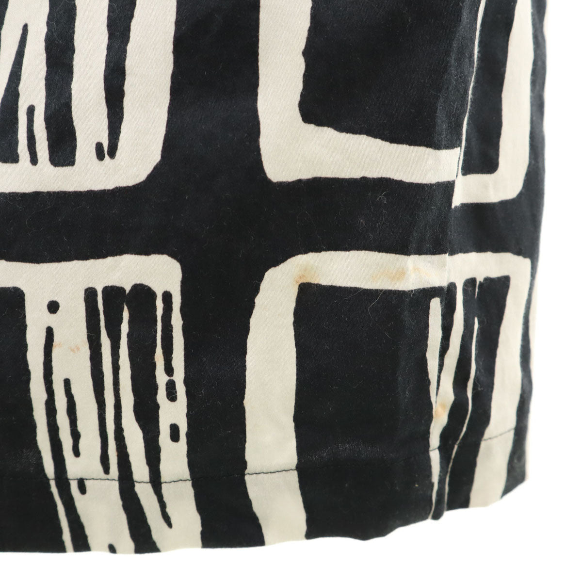 marimekko マリメッコ 総柄 ノースリーブ ワンピース 36 ブラック系 レディース