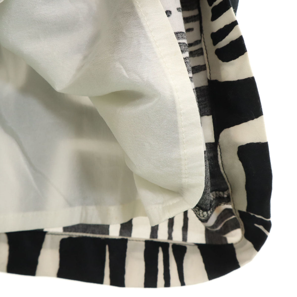 marimekko マリメッコ 総柄 ノースリーブ ワンピース 36 ブラック系 レディース