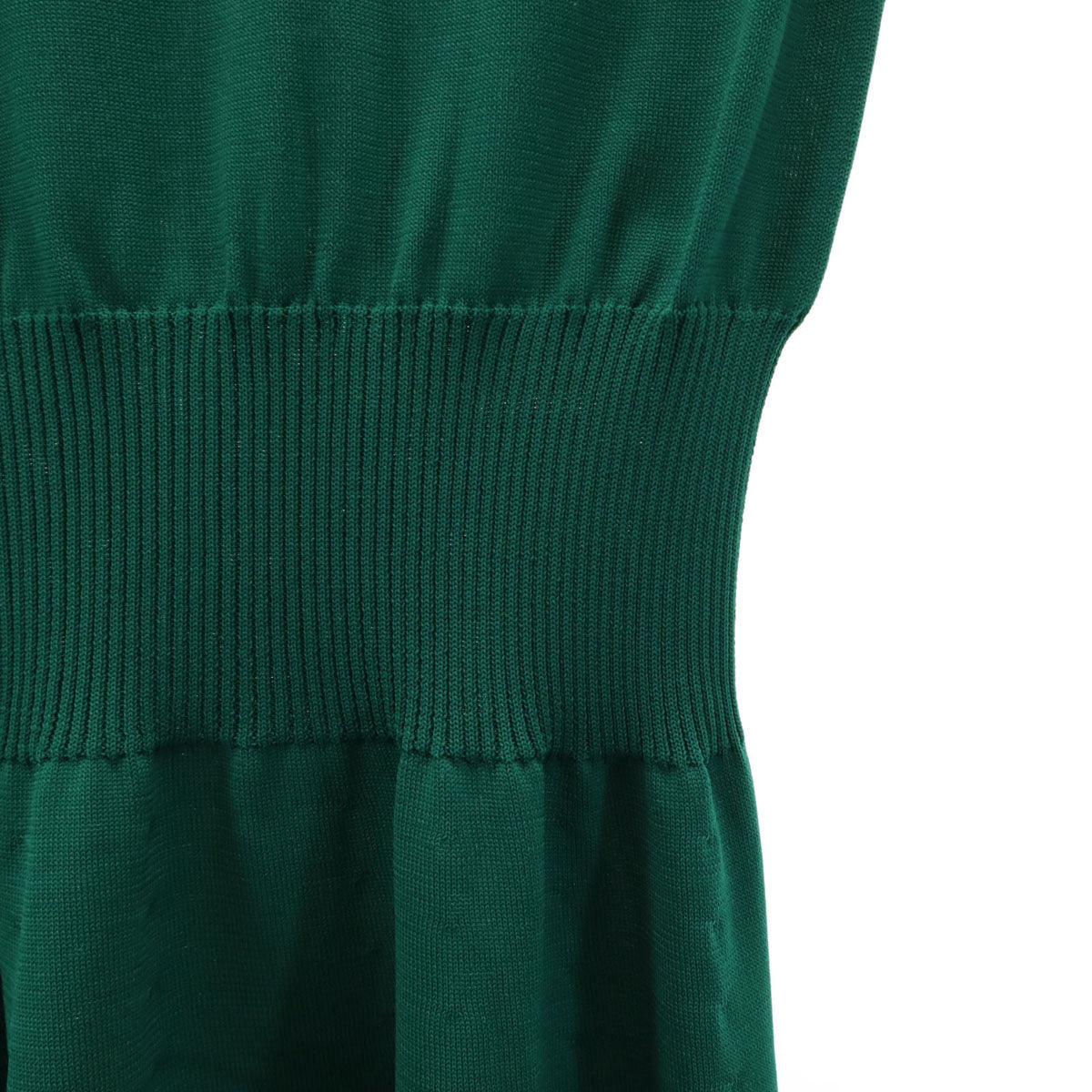 未使用 FRAY I.D フレイアイディー 日本製 ノースリーブ ニット ロングワンピース F グリーン レディース