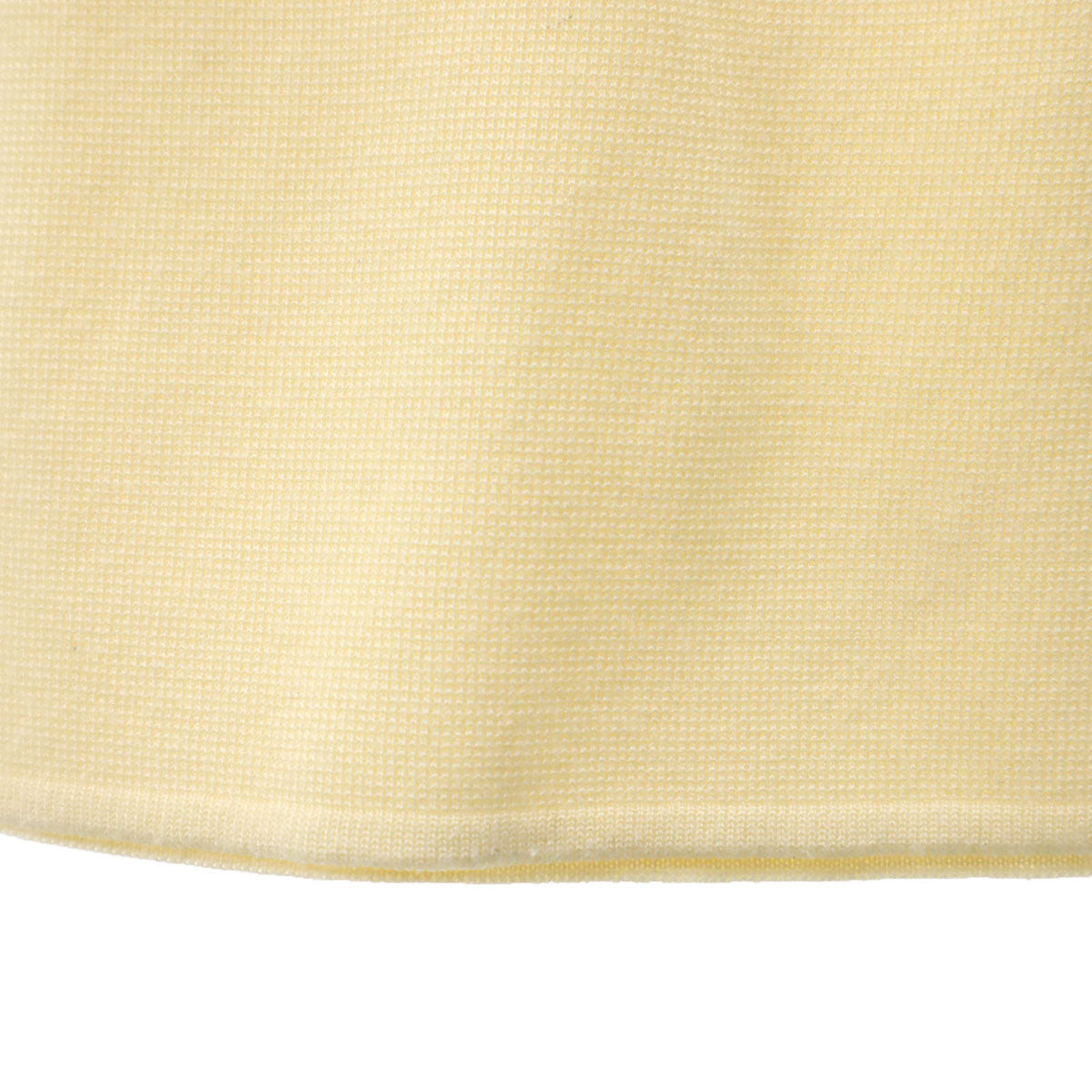 YVES SAINT LAURENT イヴサンローラン 90s 日本製 オールド 半袖 Vネック ニット ワンピース M グリームイエロー レディース