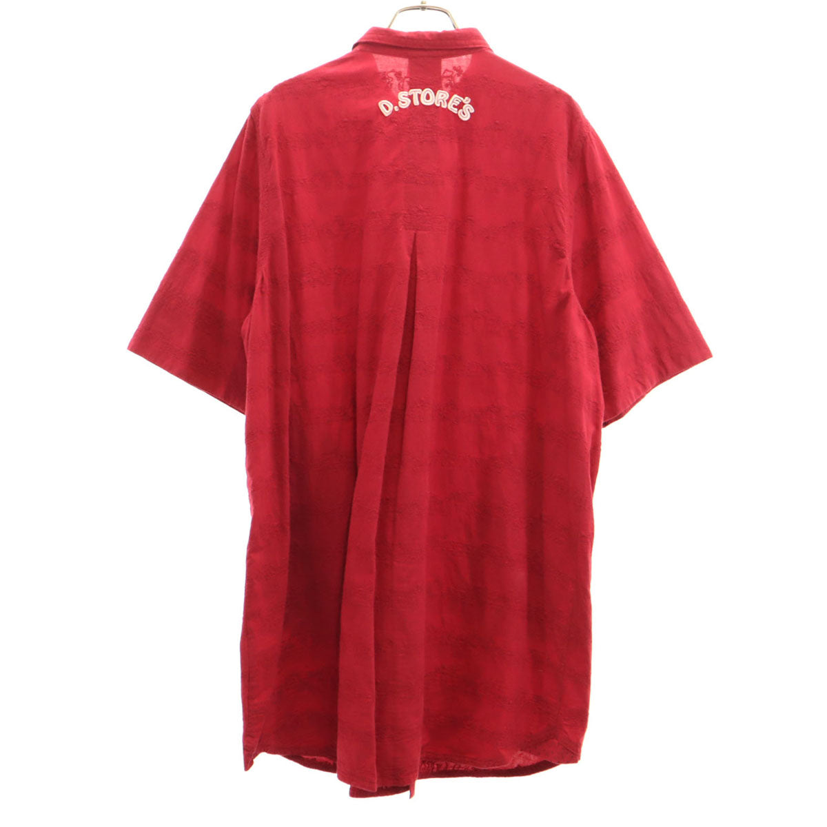 drug store's ドラッグストアーズ 半袖 シャツワンピース F レッド レディース