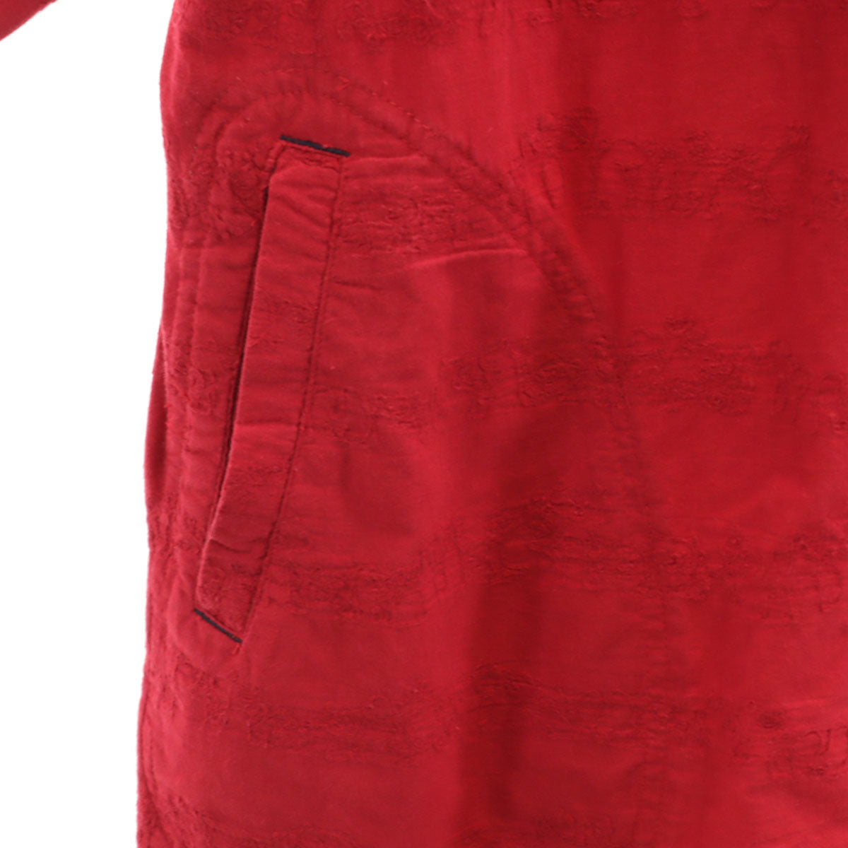 drug store's ドラッグストアーズ 半袖 シャツワンピース F レッド レディース