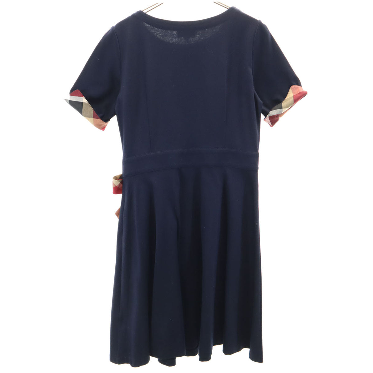 BLUE LABEL CRESTBRIDGE ブルーレーベルクレストブリッジ 半袖 ワンピース 38 ネイビー系 三陽商会 レディース