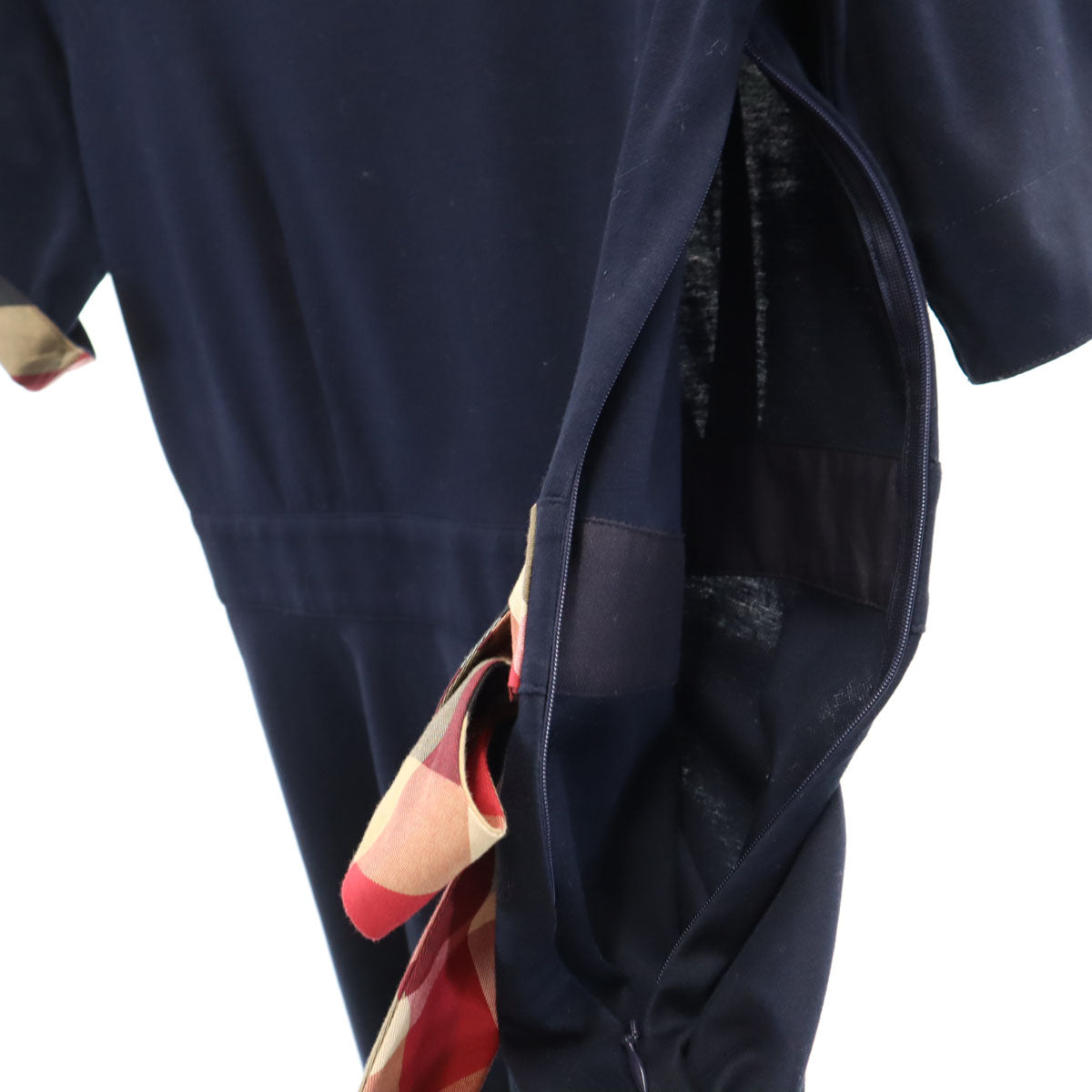 BLUE LABEL CRESTBRIDGE ブルーレーベルクレストブリッジ 半袖 ワンピース 38 ネイビー系 三陽商会 レディース