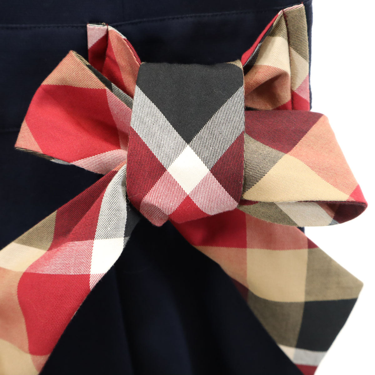 BLUE LABEL CRESTBRIDGE ブルーレーベルクレストブリッジ 半袖 ワンピース 38 ネイビー系 三陽商会 レディース