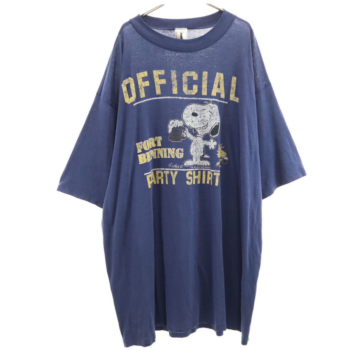 J SPORTWEAR 90s USA製 オールド スヌーピー 半袖 ワンピース ネイビー SNOOPY シングルステッチ レディース