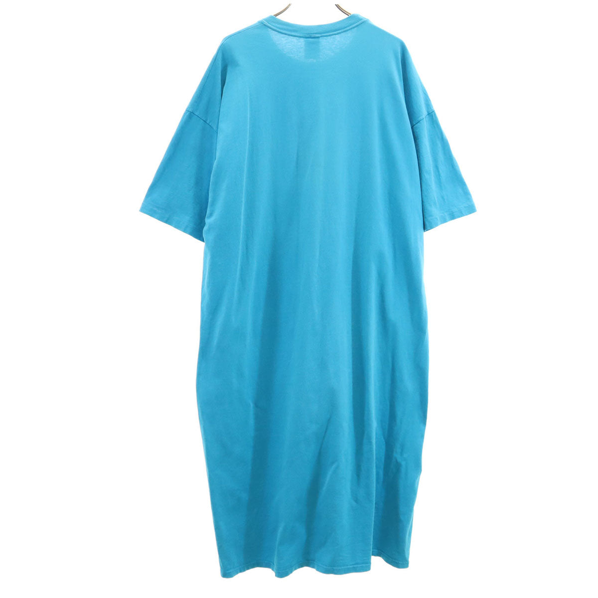 JERZEES ジャージーズ 90s USA製 オールド ラビット 半袖 ロングワンピース ONE SIZE 水色 うさぎ アニマル レディース