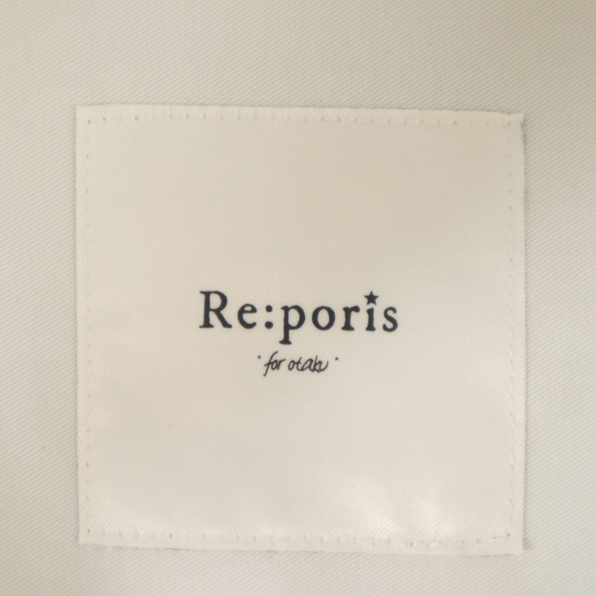 Re:poris レポリス 日本製 半袖 ハーフボタン ロングワンピース ブラック系 レディース