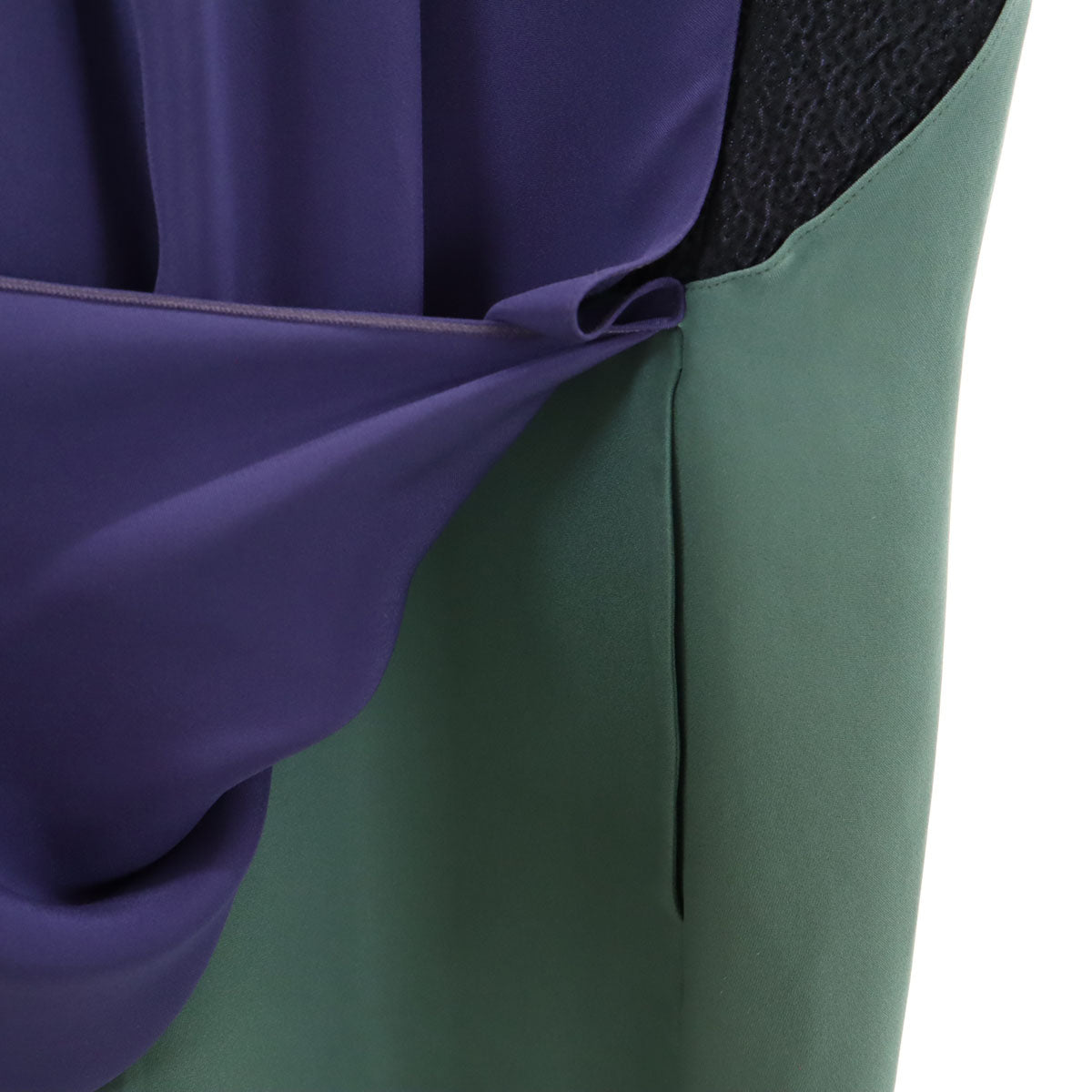 ARMANI COLLEZIONI アルマーニ コレツィオーニ ノースリーブ 膝丈ワンピース 40 ネイビー系 バックファスナー レディース