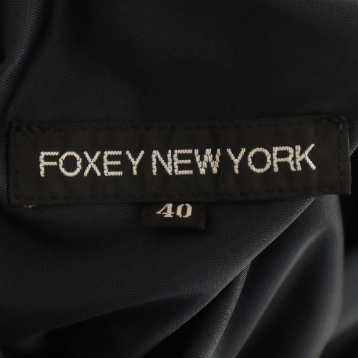FOXEY NEW YORK フォクシーニューヨーク 日本製 キャミワンピース 40 ブラック系 レディース