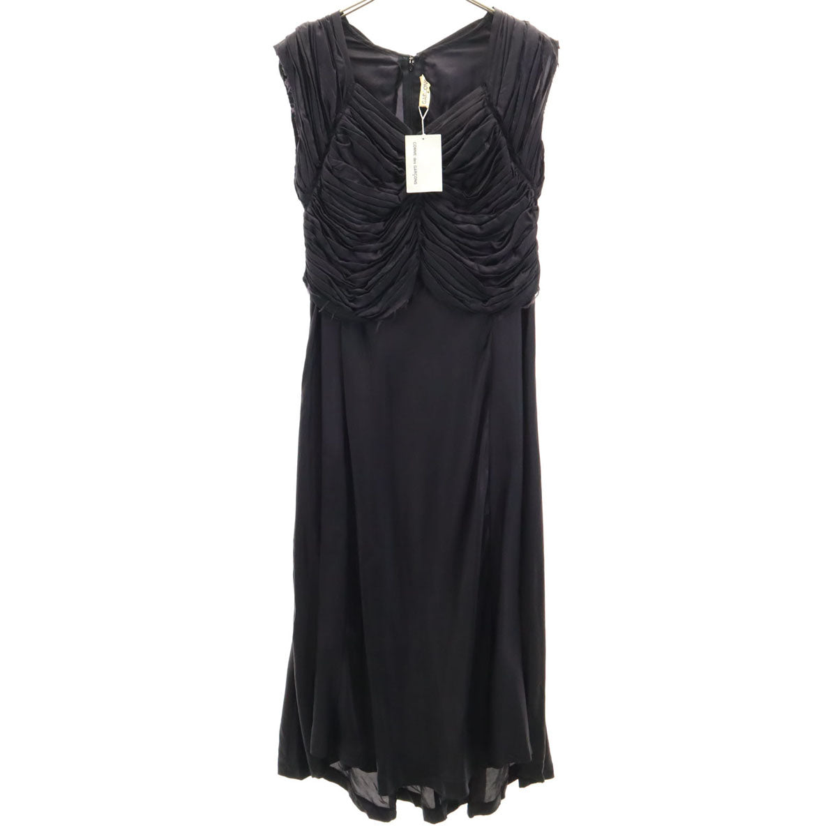 COMME des GARCONS コムデギャルソン 00s 2000年 未使用 日本製 オールド ノースリーブ ワンピース M ブラック レディース