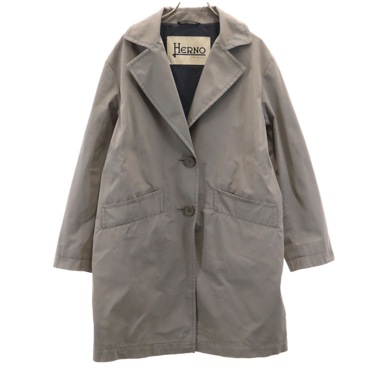 Herno ヘルノ イタリア製 コート 42 グレー系 レディース
