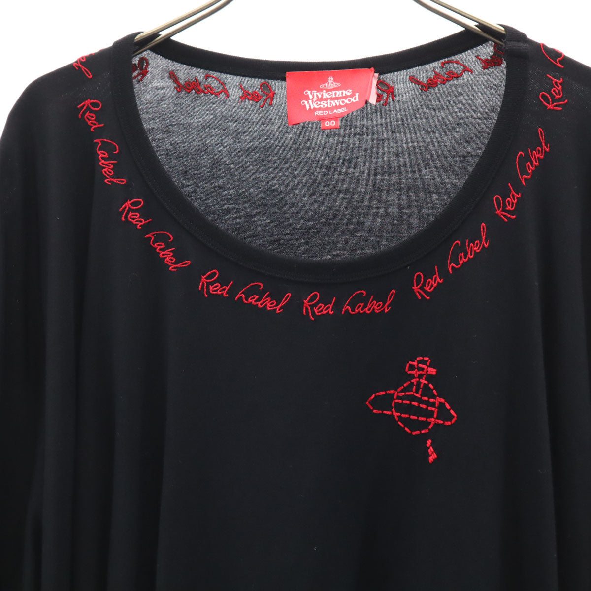 Vivienne Westwood RED LABEL ヴィヴィアンウエストウッドレッドレーベル 日本製 長袖 ワンピース 0 0 黒 レディース