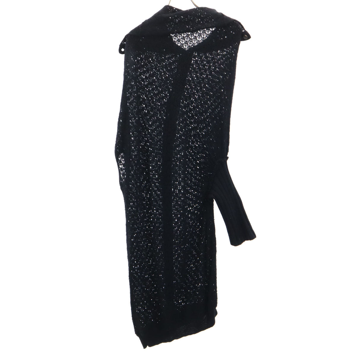 Y's ワイズ 長袖 変形 ニットカーディガン 3 黒 ヨウジヤマモト レディース