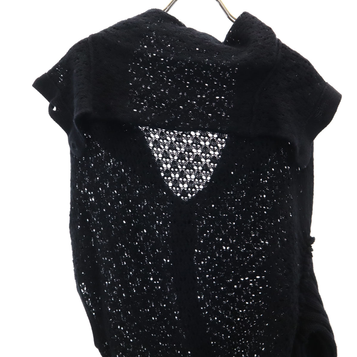 Y's ワイズ 長袖 変形 ニットカーディガン 3 黒 ヨウジヤマモト レディース