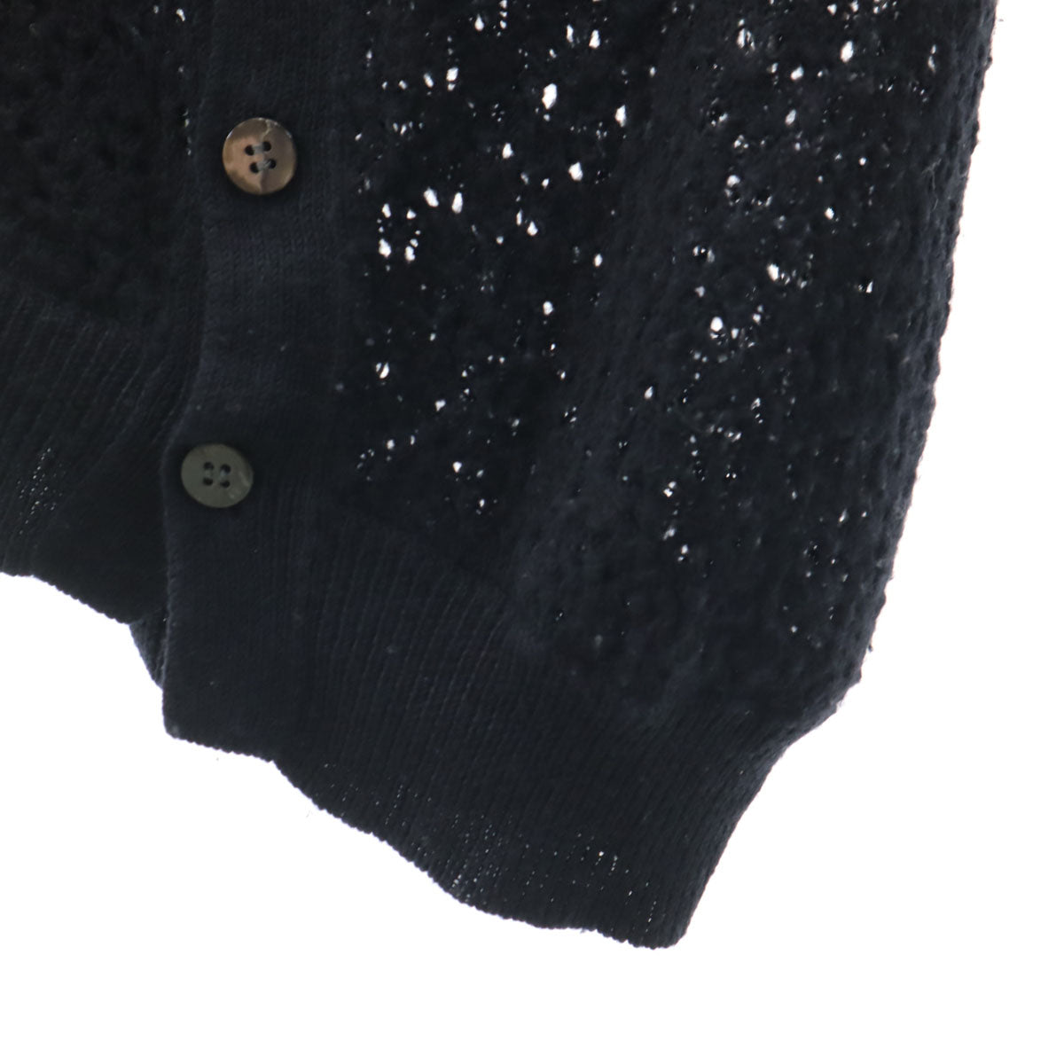 Y's ワイズ 長袖 変形 ニットカーディガン 3 黒 ヨウジヤマモト レディース