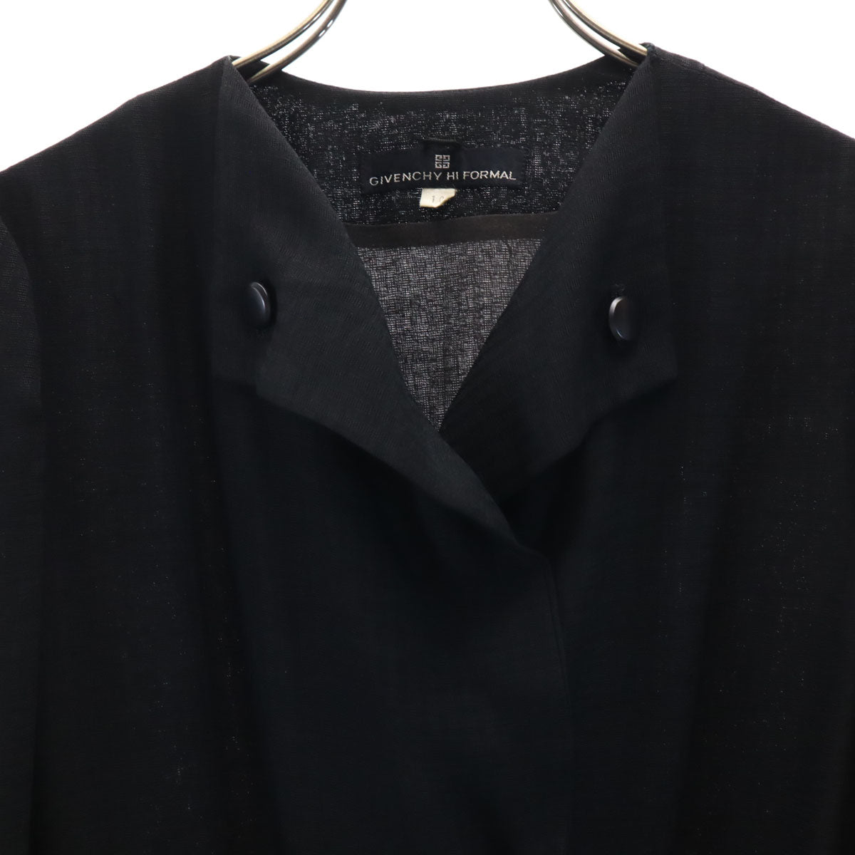 GIVENCHY ジバンシィ 90s オールド ワンピース 10 黒 HI FORMAL フォーマル レディース