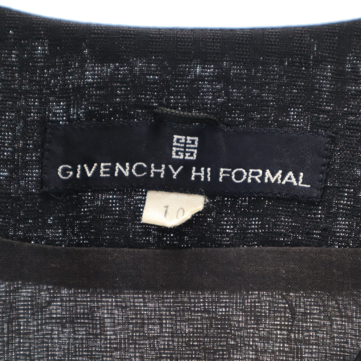 GIVENCHY ジバンシィ 90s オールド ワンピース 10 黒 HI FORMAL フォーマル レディース