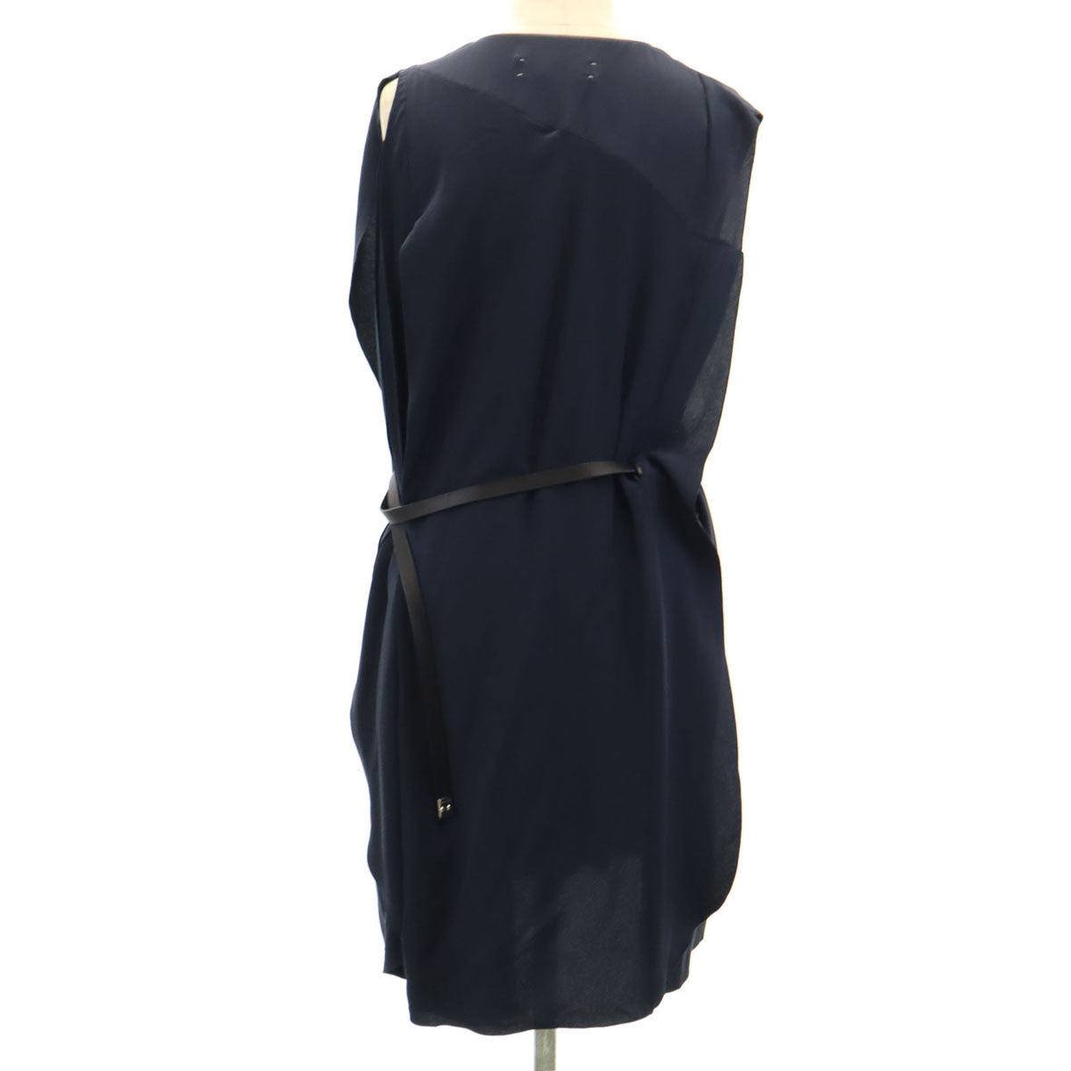 MARNI マルニ イタリア製 シルク ノースリーブ ワンピース 42 ネイビー レディース