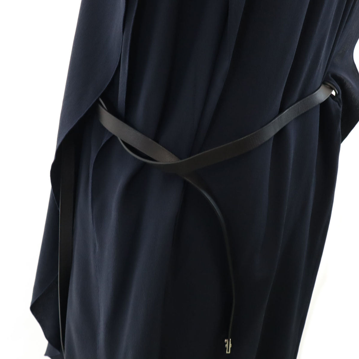 MARNI マルニ イタリア製 シルク ノースリーブ ワンピース 42 ネイビー レディース