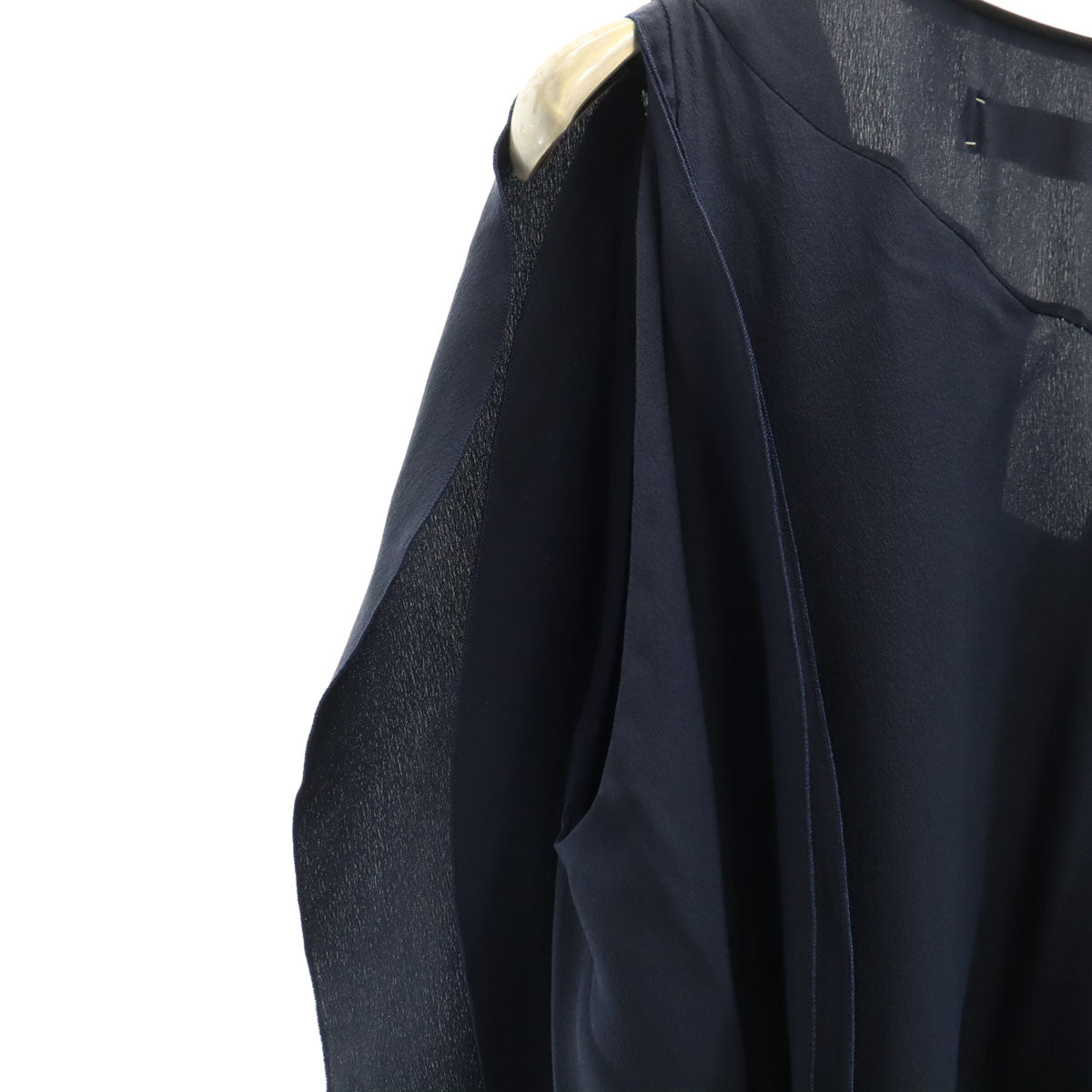 MARNI マルニ イタリア製 シルク ノースリーブ ワンピース 42 ネイビー レディース