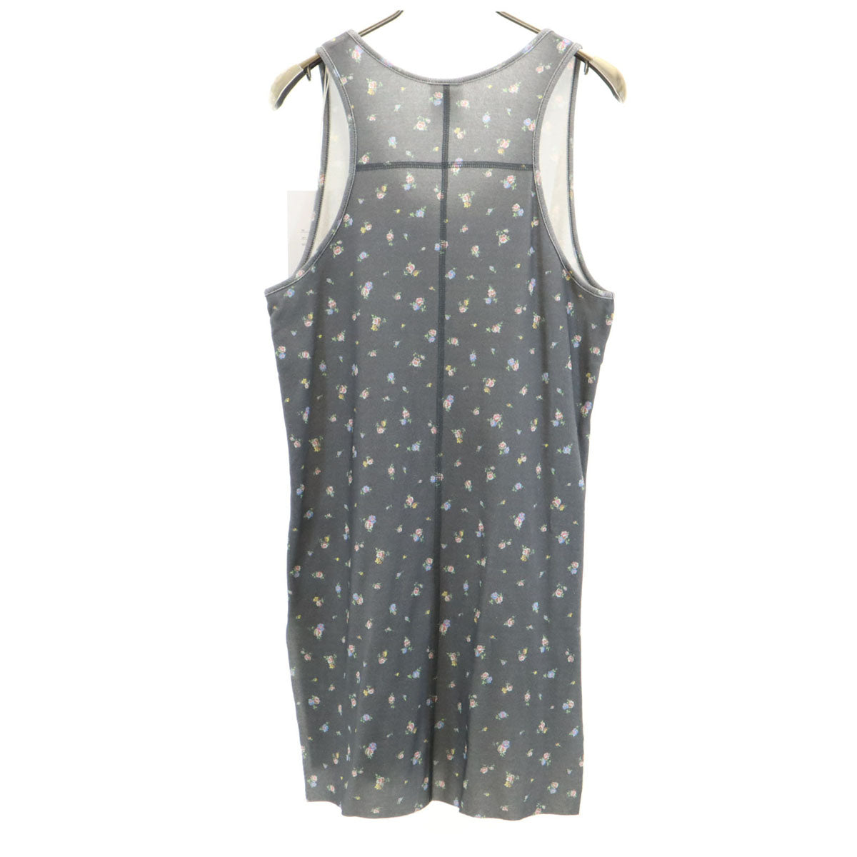 未使用 MICHAEL ミシェル 日本製 総柄 タンクトップ F グレー レディース