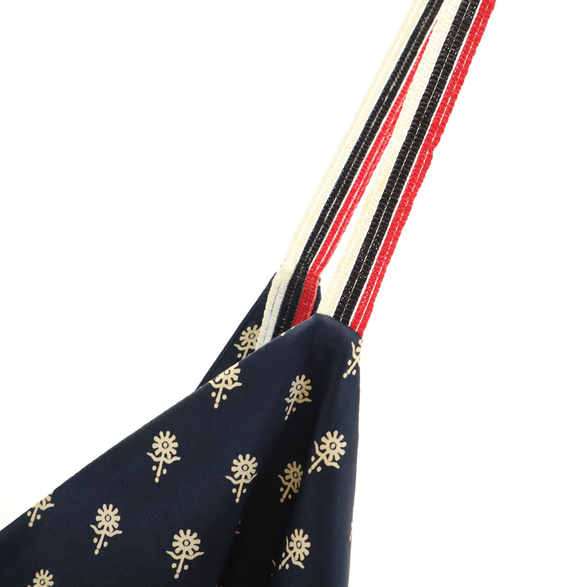 Emporio Armani エンポリオアルマーニ イタリア製 シルク 総柄 キャミワンピース 38 ネイビー レディース