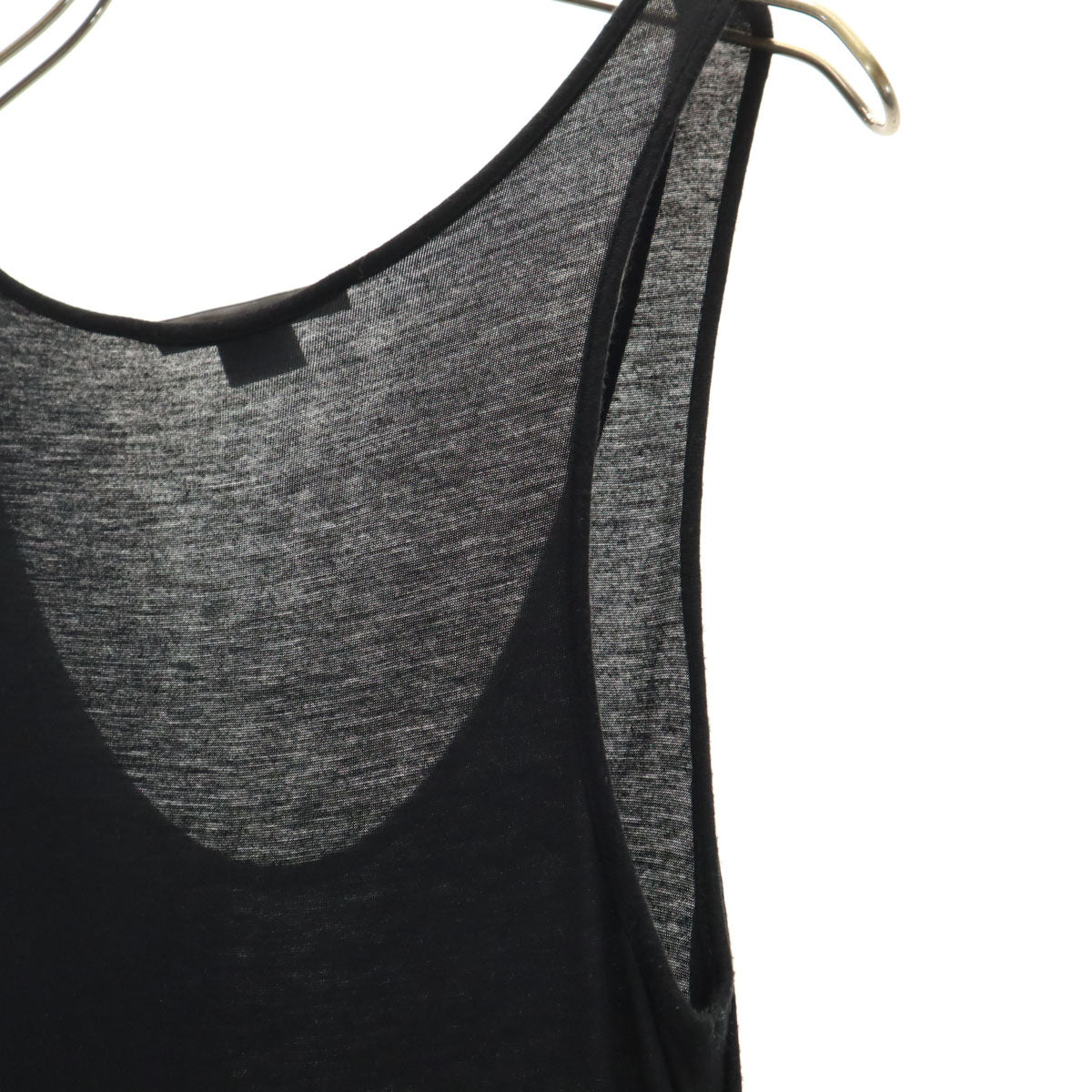 ARMANI EXCHANGE アルマーニエクスチェンジ ノースリーブ ウエスト切り替え ロングワンピース P0 黒系 レディース