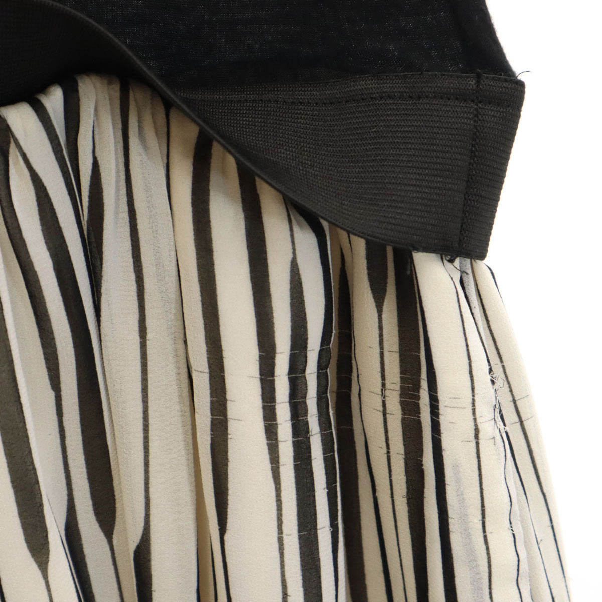 ARMANI EXCHANGE アルマーニエクスチェンジ ノースリーブ ウエスト切り替え ロングワンピース P0 黒系 レディース