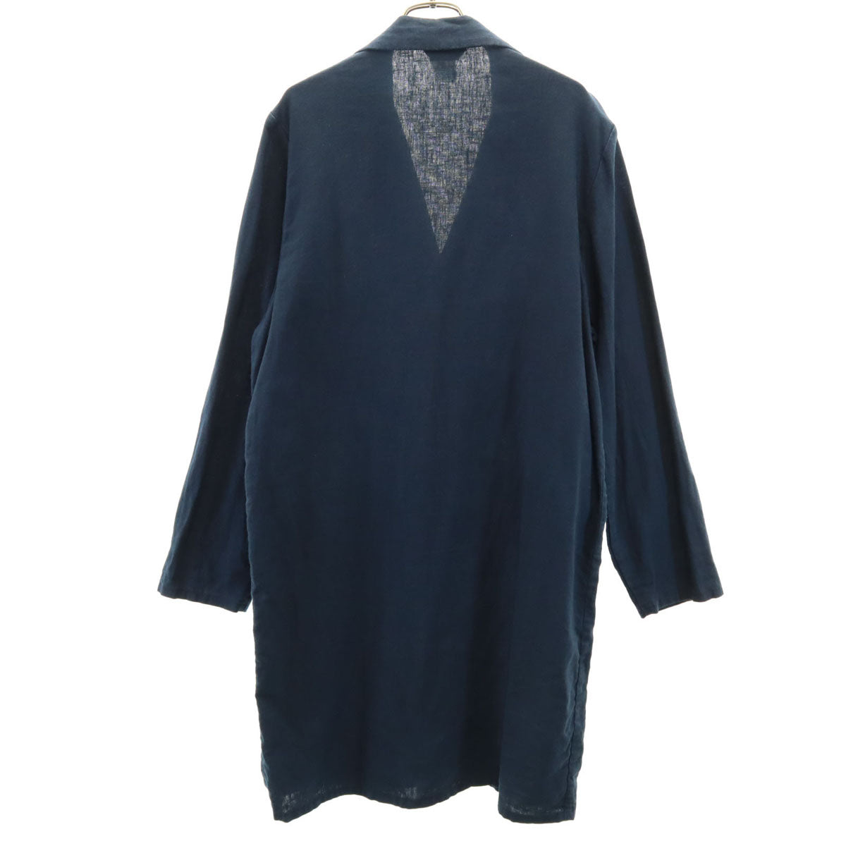 GANRYU ガンリュウ Comme des Garcons 日本製 リネン オープンカラー コート S ネイビー系 メンズ