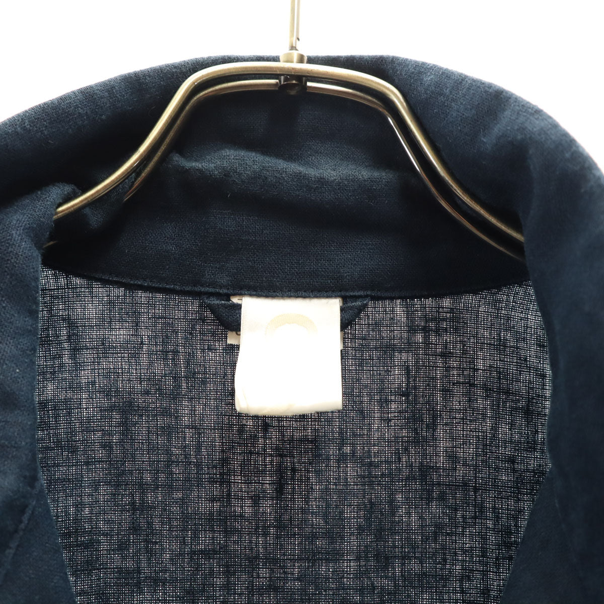 GANRYU ガンリュウ Comme des Garcons 日本製 リネン オープンカラー コート S ネイビー系 メンズ