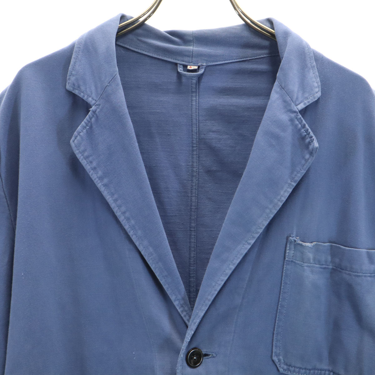 EURO WORK ユーロワーク 70s 80s ヴィンテージ チェスターコート 48 ネイビー系 メンズ